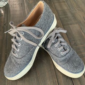 Sperry Top Sider 100%Wool Gray Low Top Shoes